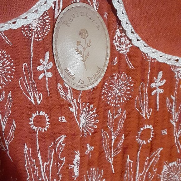 Rare!*Revintara Ginevra Blouse* Peter Pan Collar *Handmade In Poland* size Small - Picture 4 of 6